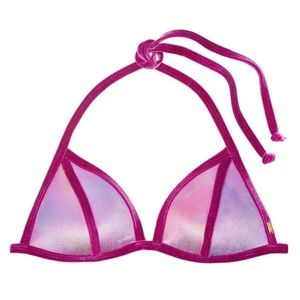 Victoria’s Secret Pink Velvet Bikini Top!